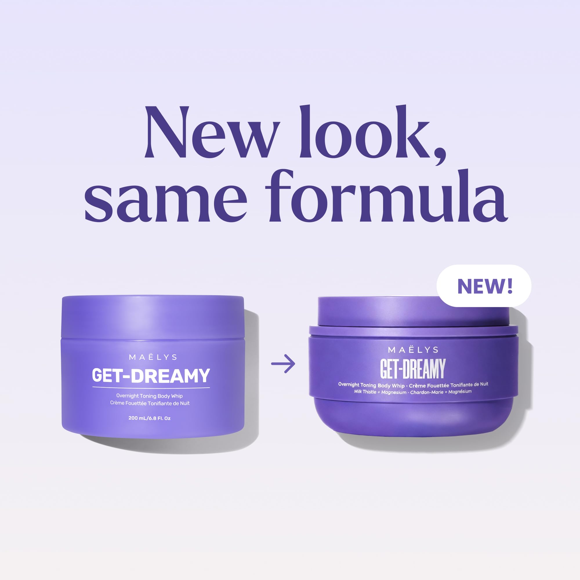 Maelys Get Dreamy overnight cellulite cream packaging box close up