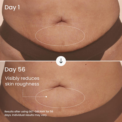 Maelys Get Dreamy anti cellulite firming cream texture smear demonstration