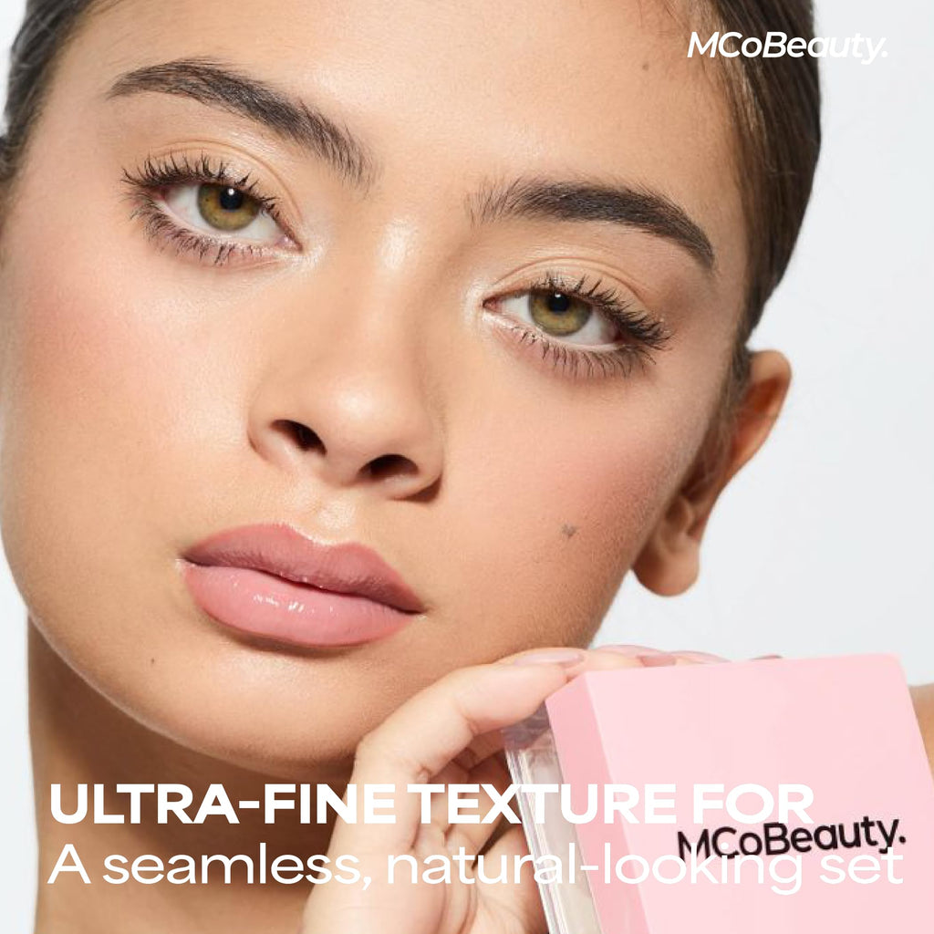 MCoBeauty Loose Powder Cool And Set Translucent lid and sifter mechanism