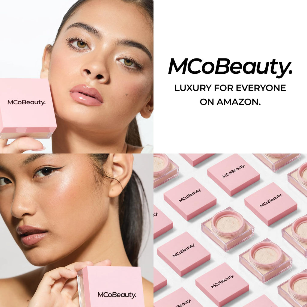 MCoBeauty Loose Powder Cool And Set Translucent complete set display