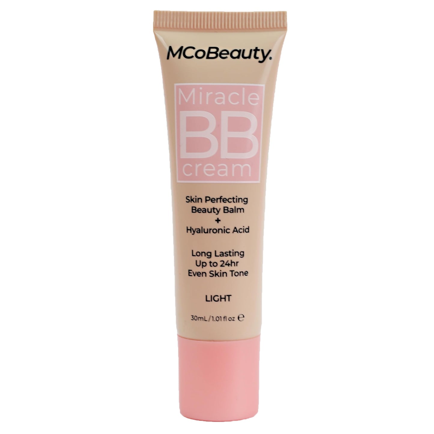 MCoBeauty tinted moisturizer medium shade swatch on hand