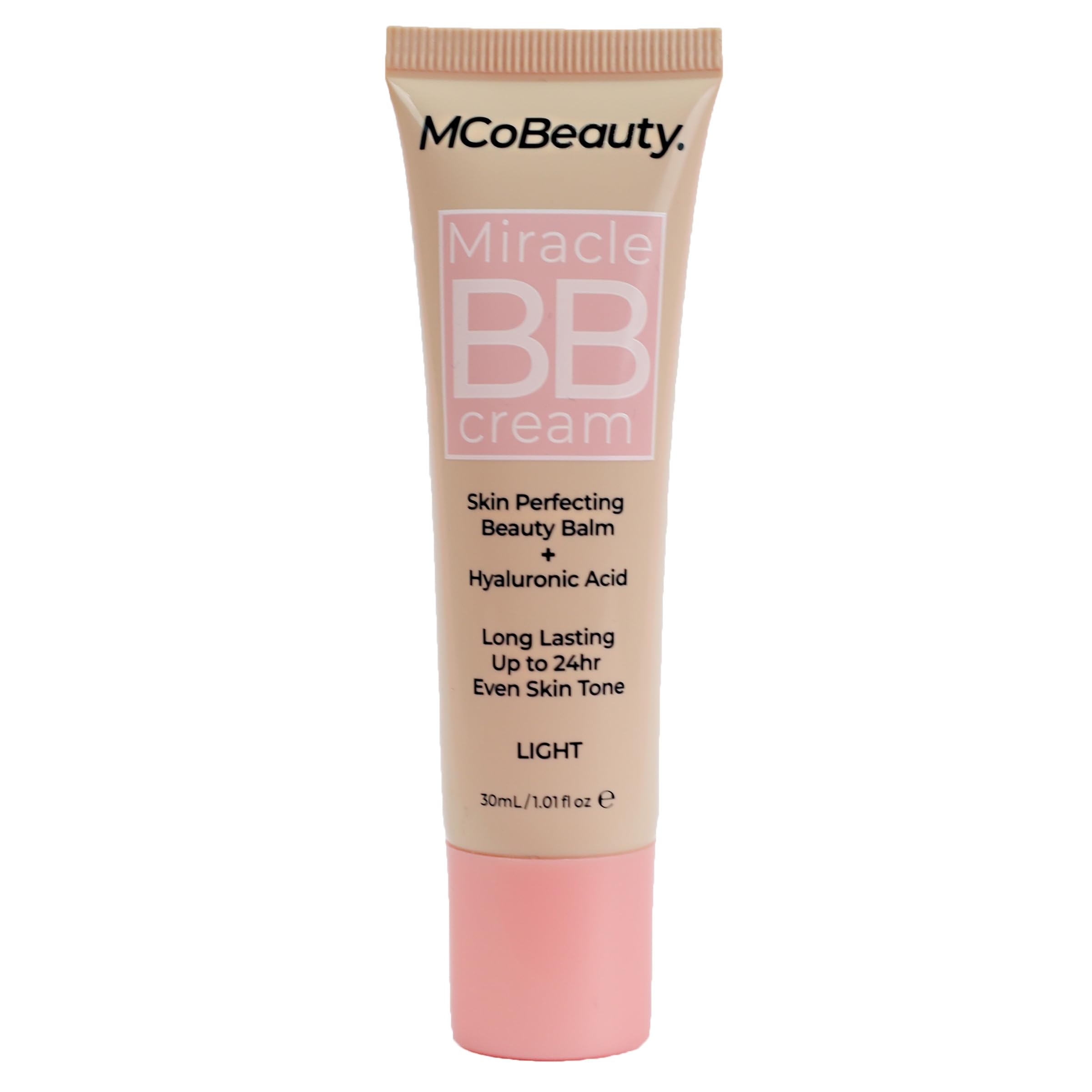 MCoBeauty Miracle BB Cream medium shade tube close up
