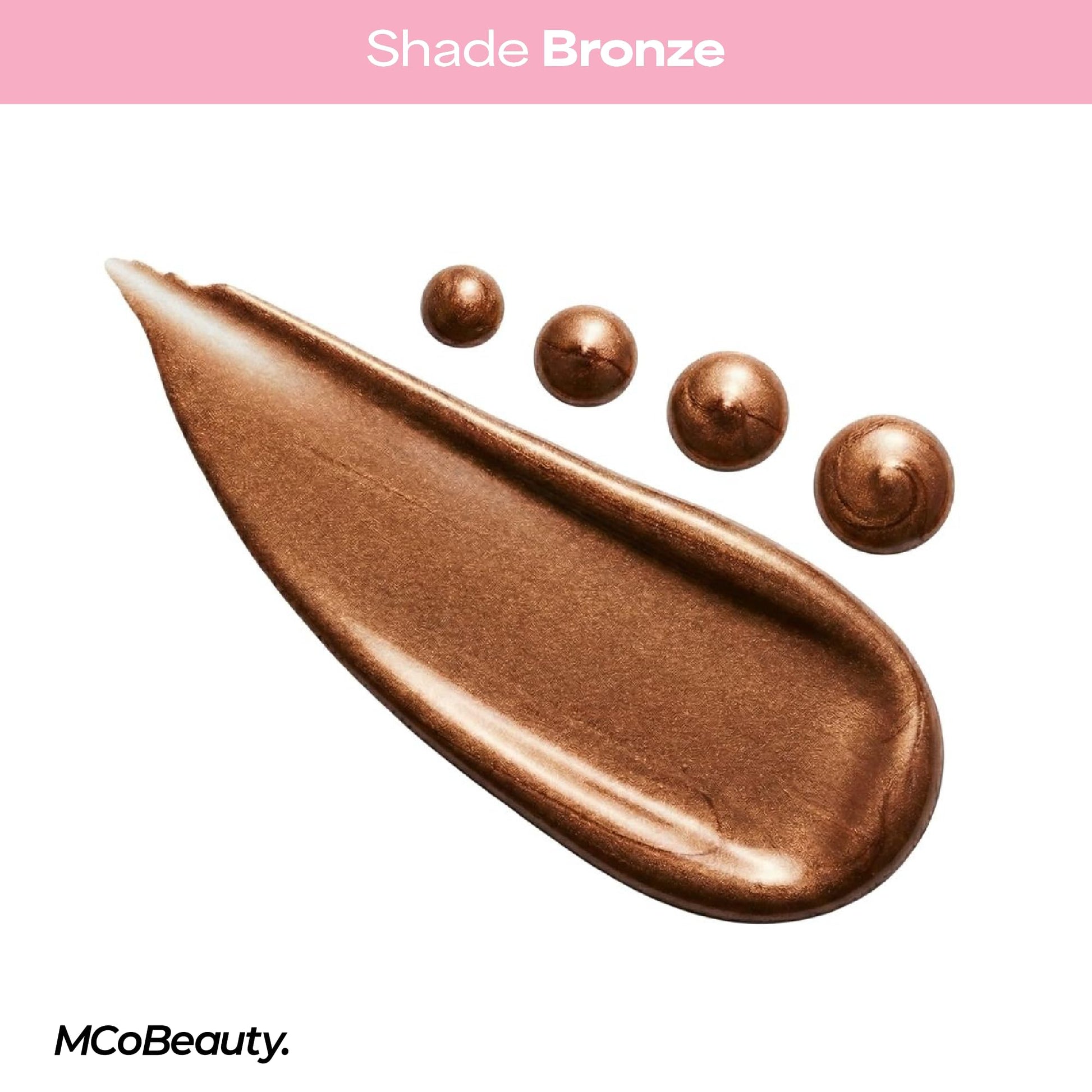 Close up view of the dropper applicator dispensing the Sun Kissed shade liquid face tint.