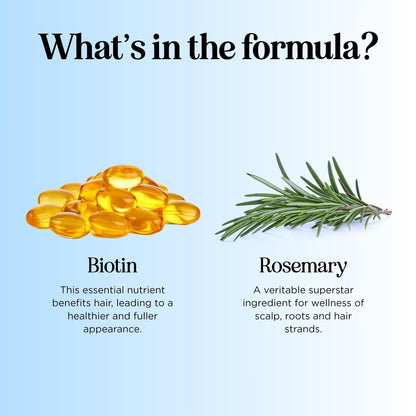 Sulfate free rosemary and biotin hair loss treatment shampoo bottle angle