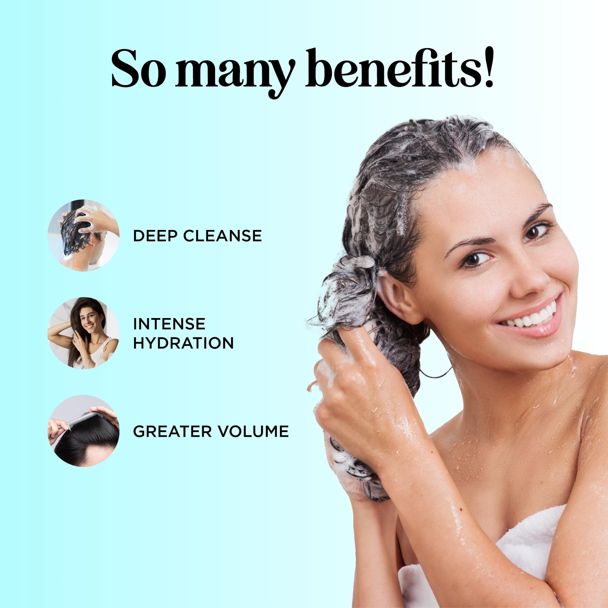 Sulfate free volumizing shampoo and conditioner for thinning hair formula.