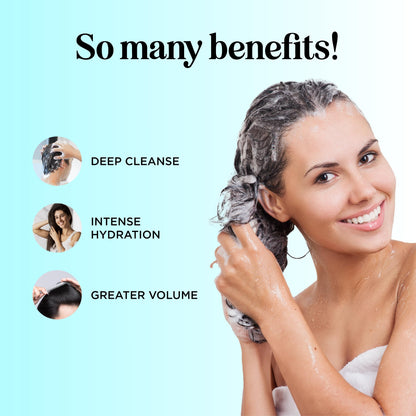 Sulfate free volumizing shampoo and conditioner for thinning hair formula.
