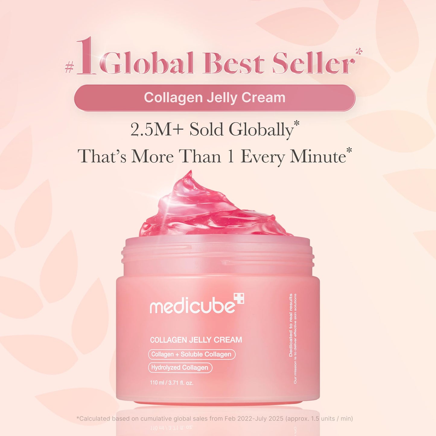 Medicube transparent anti aging facial gel moisturizer texture shot displaying the bouncy jelly formula
