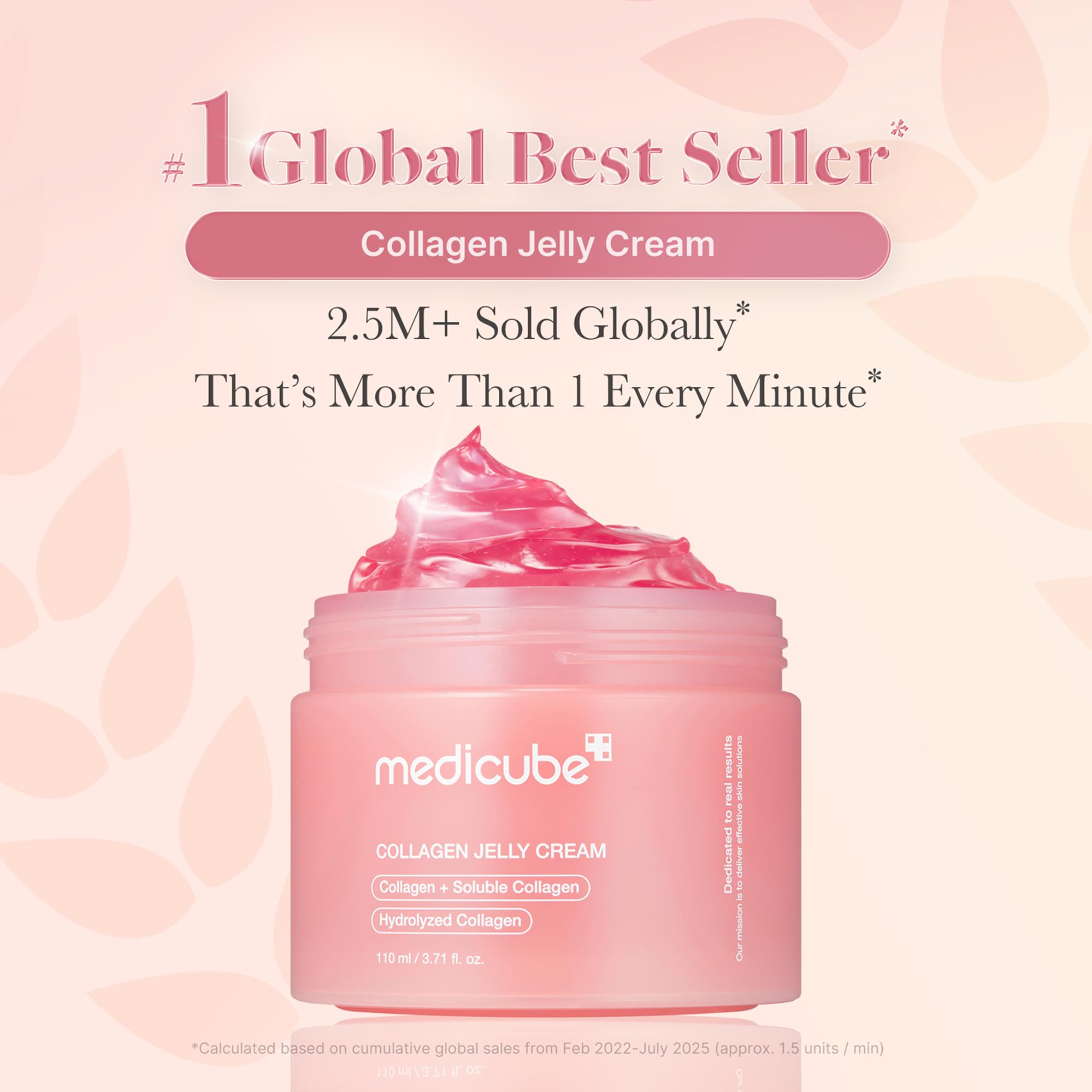 Medicube transparent anti aging facial gel moisturizer texture shot displaying the bouncy jelly formula