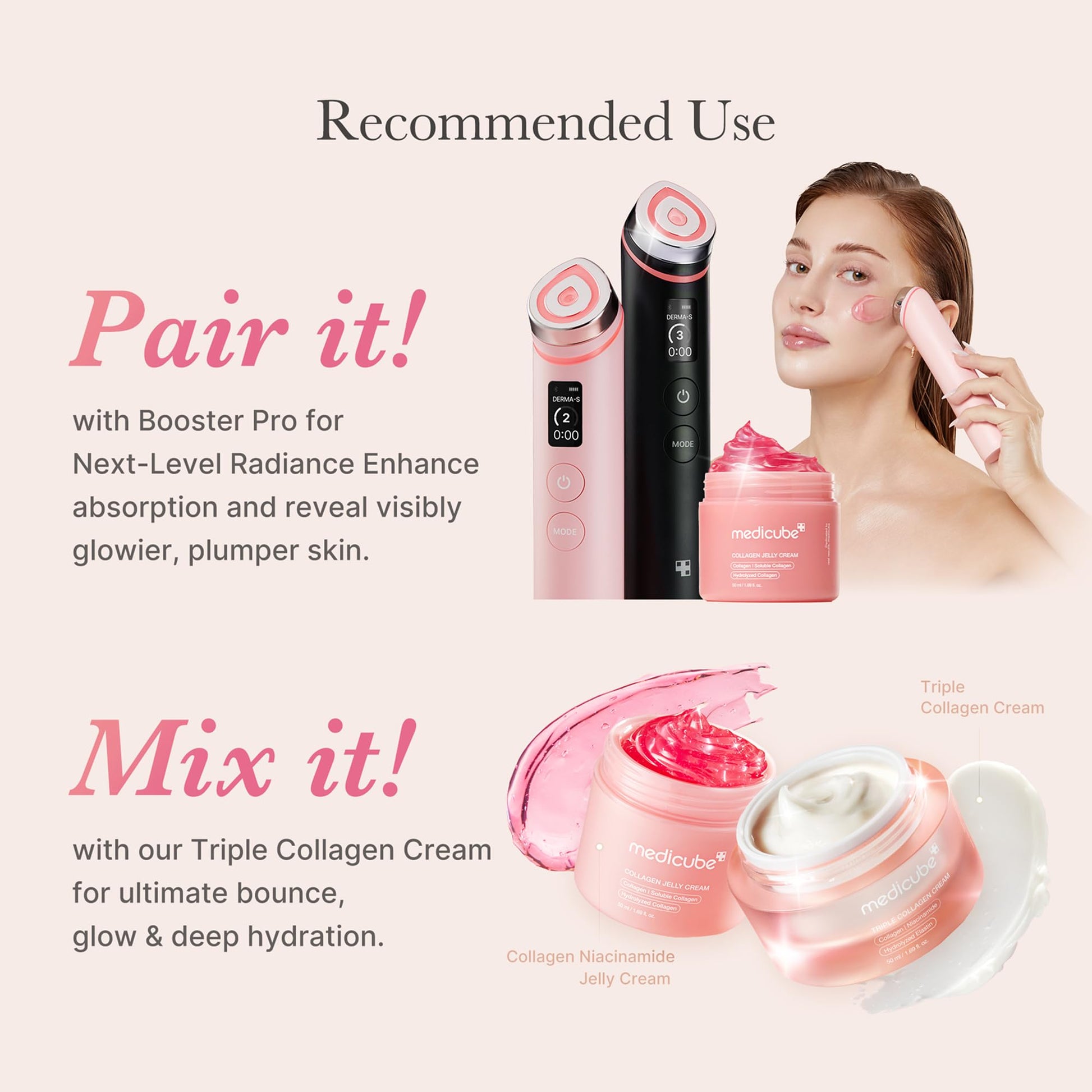 Medicube pore tightening and skin lifting gel cream jar placed upright