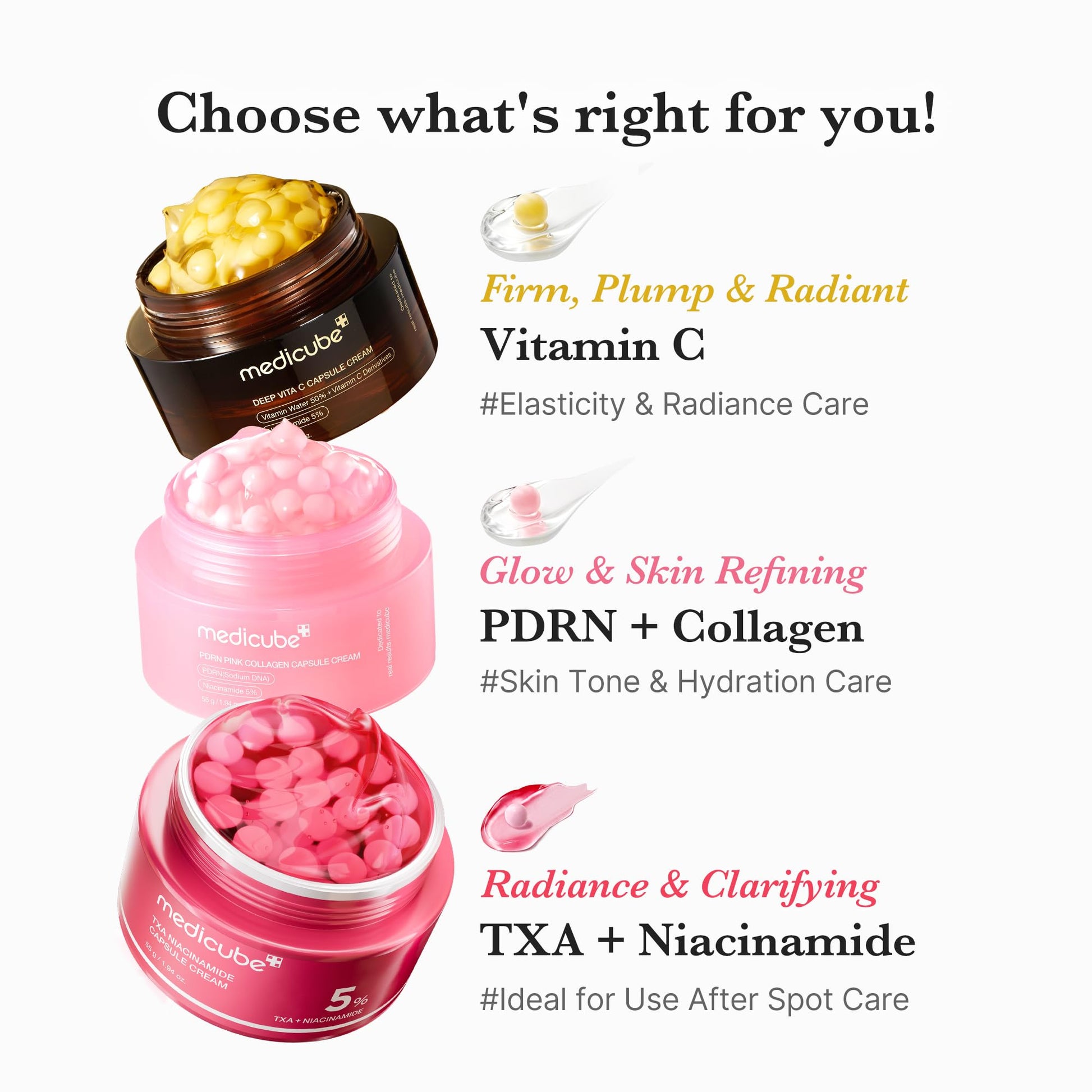 Medicube dermatologist tested low irritating Vitamin C cream side profile