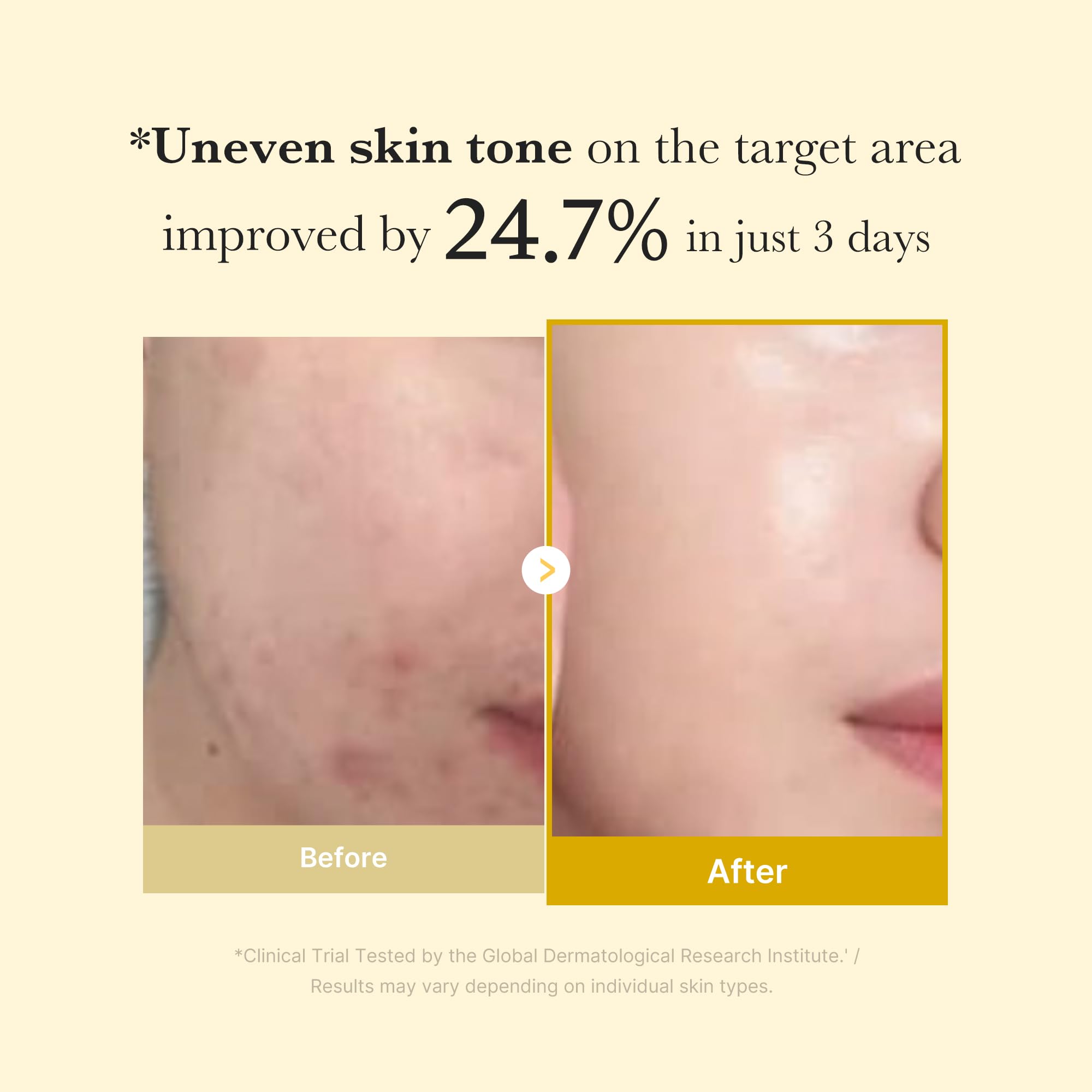 Back label of Medicube Kojic Acid Turmeric mask showing ingredients and directions