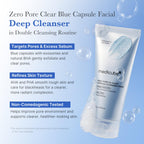 Medicube Zero Pore SA Clear Capsule Cleansing Foam back label and product details