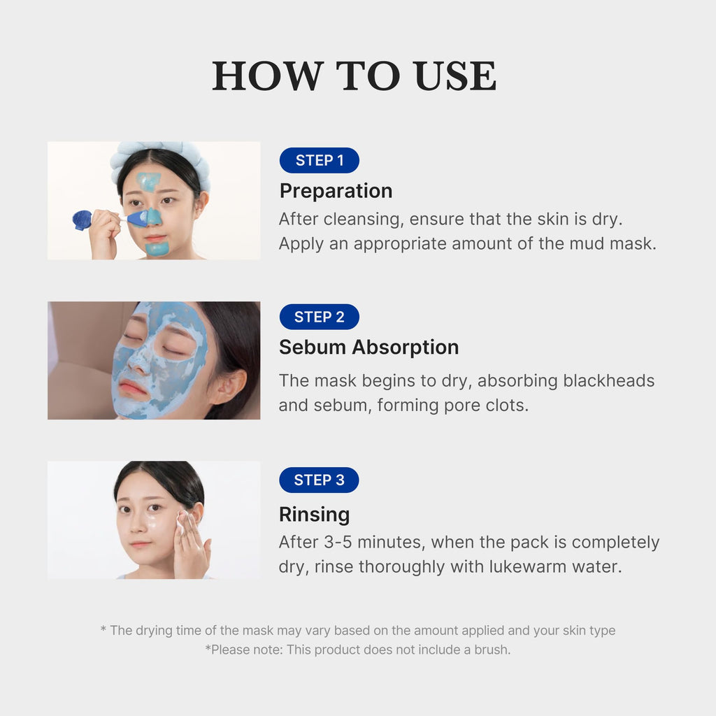 Medicube Zero Pore Blackhead Mud Mask size and net weight view