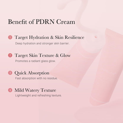 Medicube daily face moisturizer tube with Salmon DNA and Hyaluronic Acid ingredients list