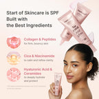 Side profile of Medicube collagen glow sunscreen container