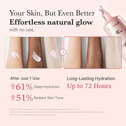 Medicube skincare bottle with glow finish