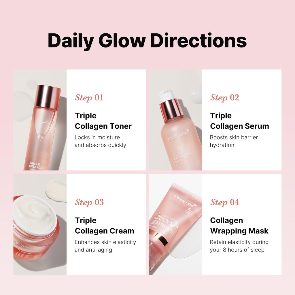 Medicube triple collagen serum dropper bottle