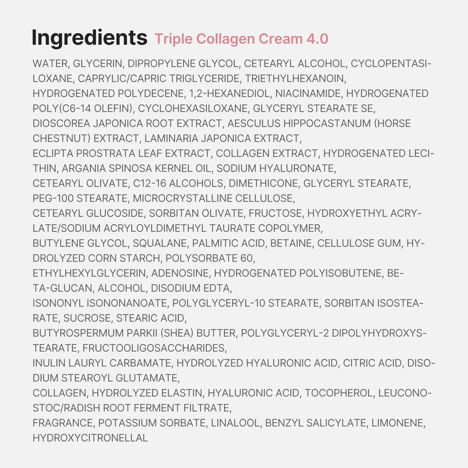 Back view of Medicube Glass Skin Collagen Trial Kit box displaying product directions and ingredients list.