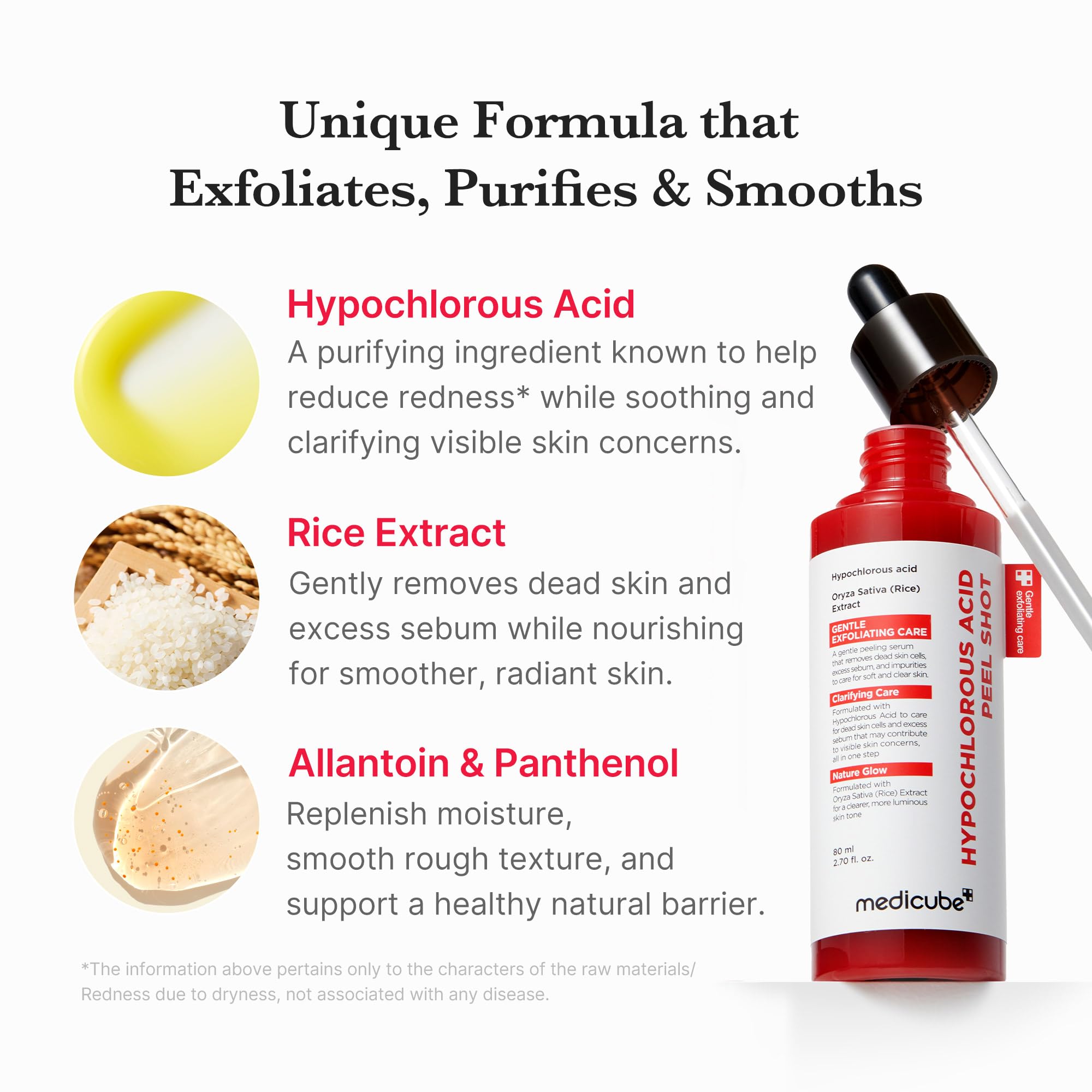 Texture of Medicube Hypochlorous Acid Rice Peel Shot serum