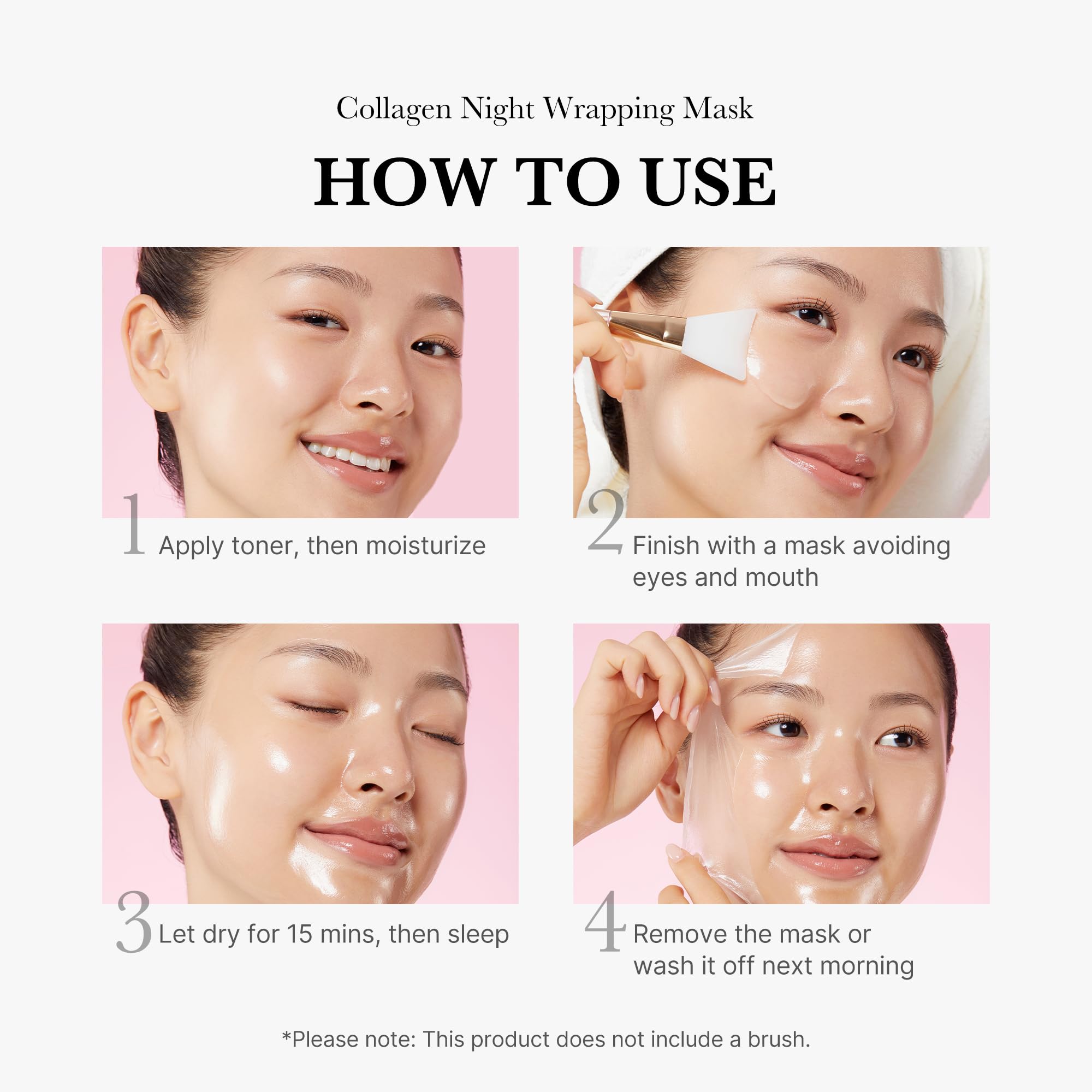 Authentic imported Medicube collagen night wrapping mask product display