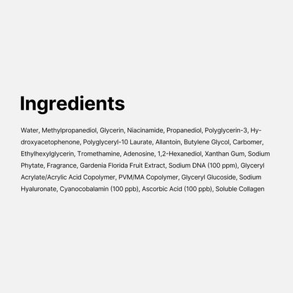 Medicube vitamin B12 and collagen infused vital essence sheet mask presentation