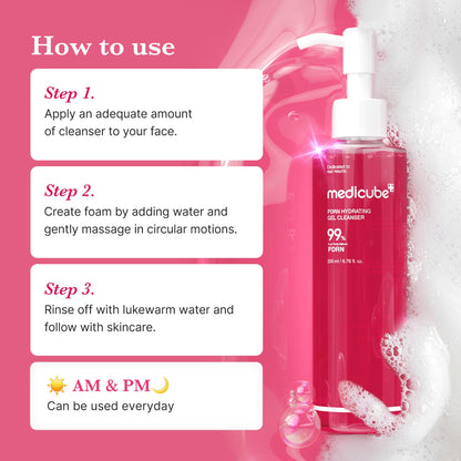Pump mechanism detail of Medicube jelly to foam cleanser