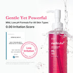 Medicube PDRN face wash texture demonstrating lather foam