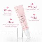 Side view of Medicube PDRN Pink Peptide Eye Serum bottle