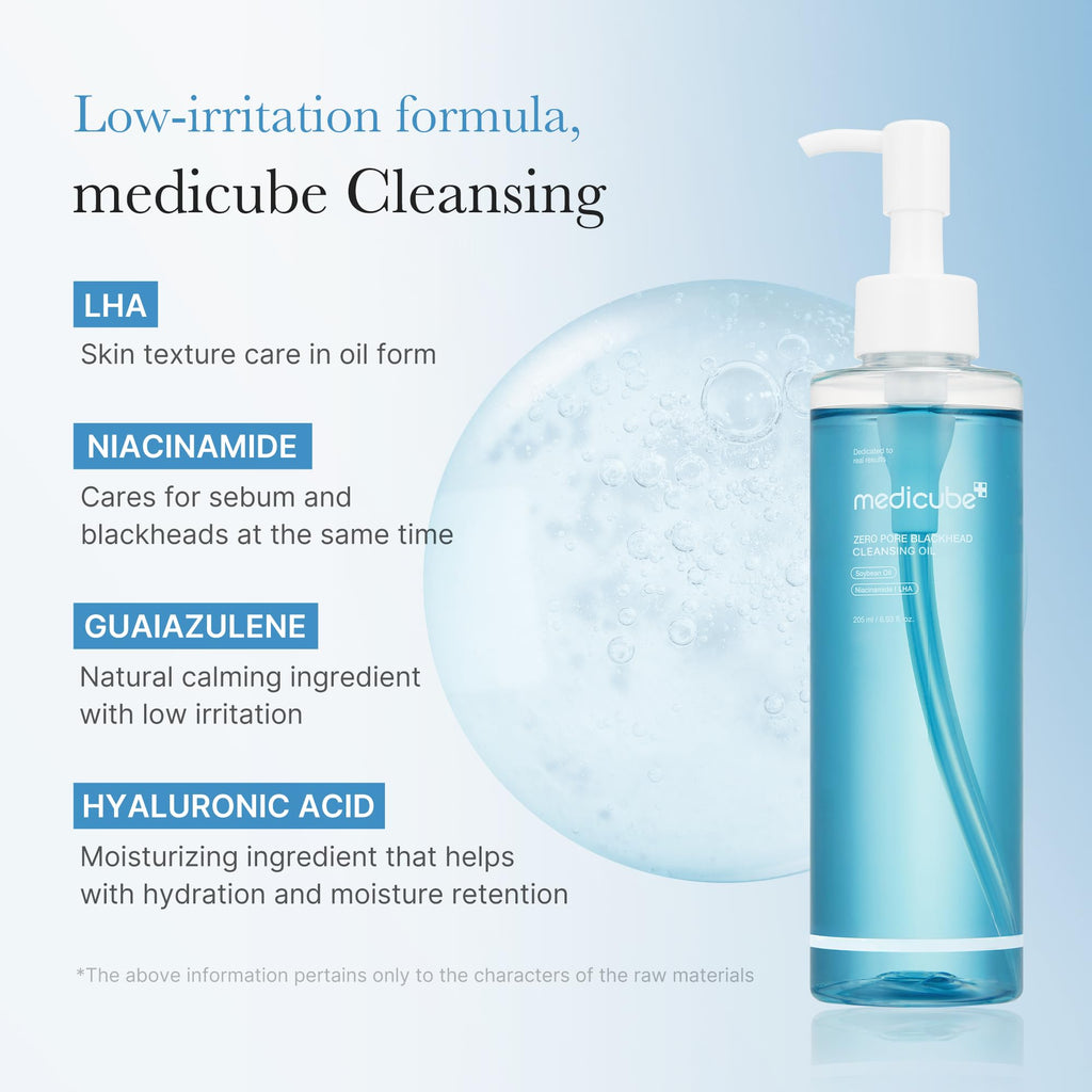Medicube Zero Pore Blackhead Cleansing Oil packaging side view