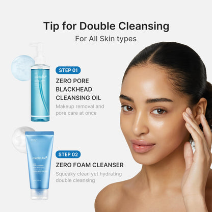 Korean skincare Medicube oil cleanser application step