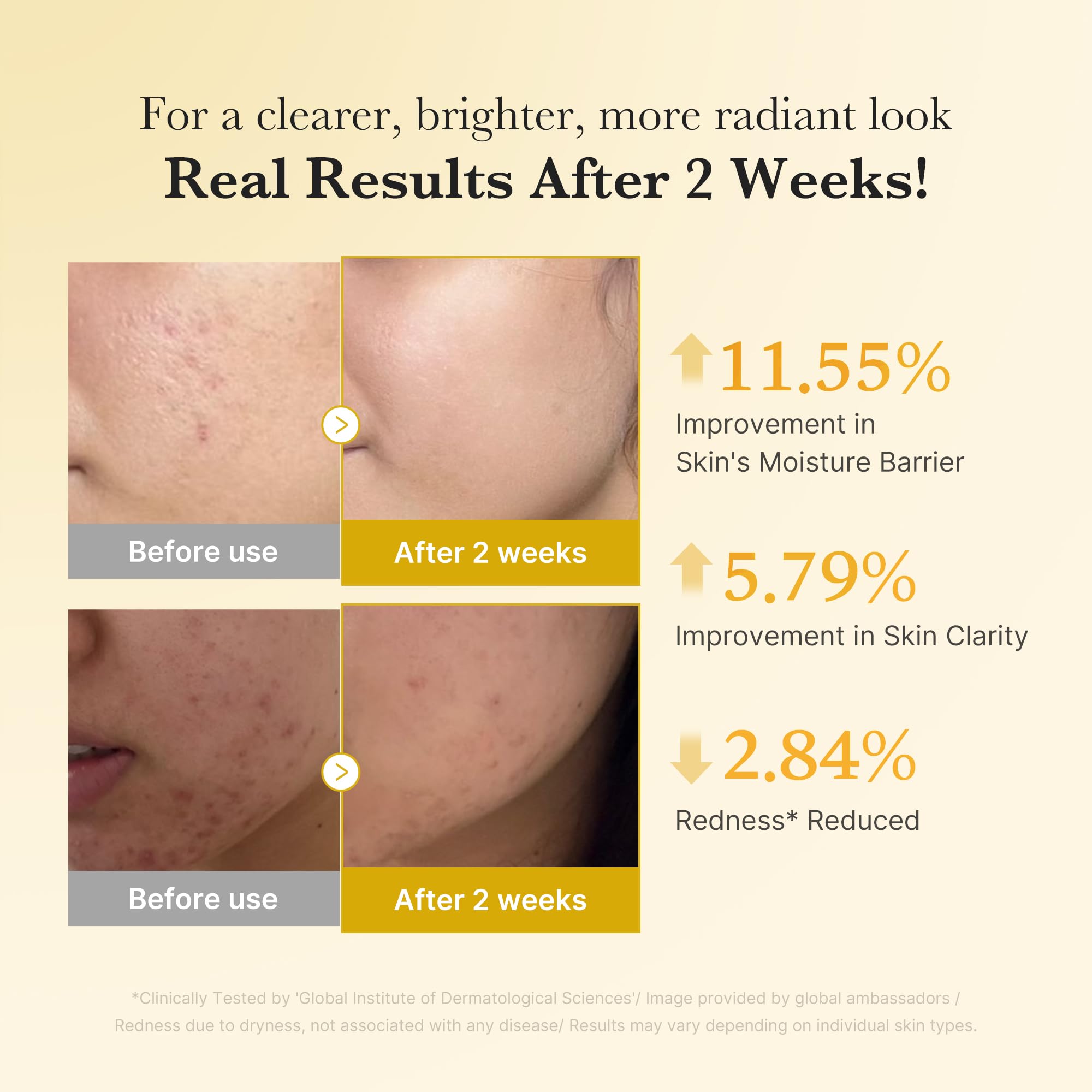 Medicube brightening facial serum applied to hand for texture view