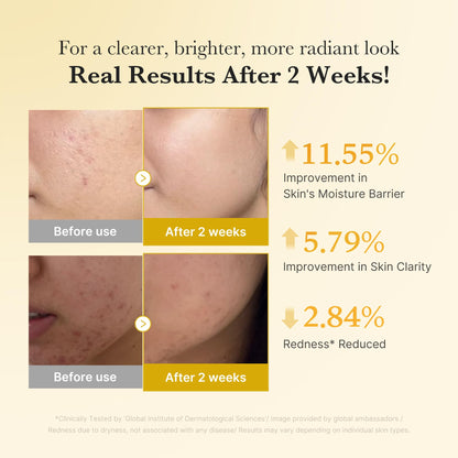 Medicube brightening facial serum applied to hand for texture view