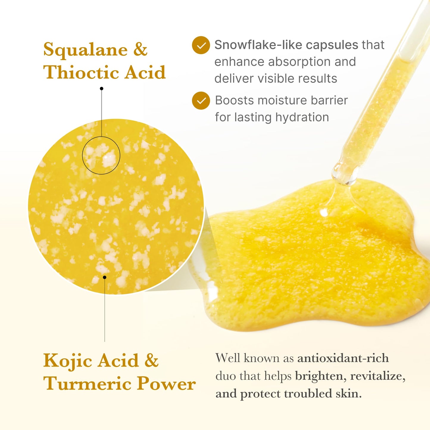 Back of Medicube Kojic Acid Turmeric serum bottle with ingredient details