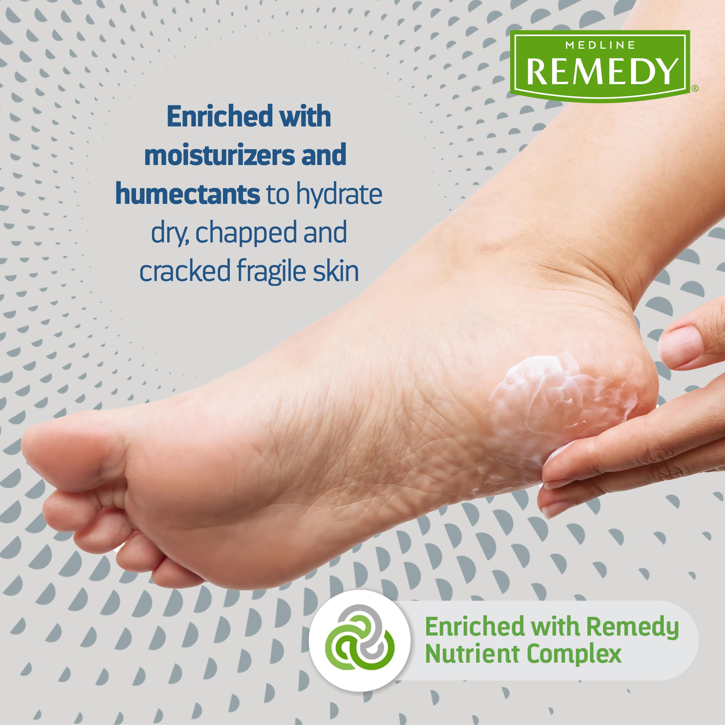 Medline Remedy medical grade skin protectant cream for dry cracked skin treatment