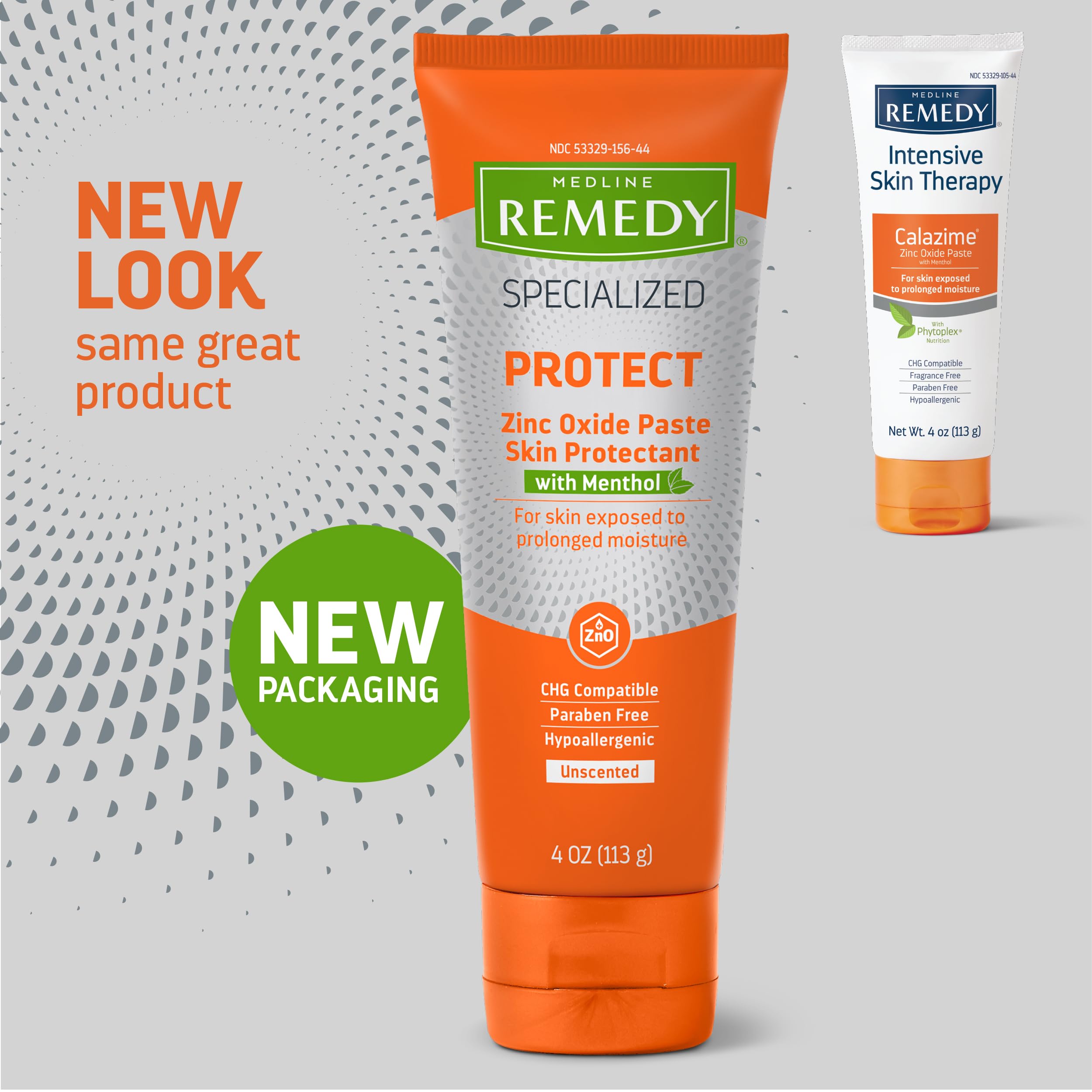 Medline Remedy skin protectant paste with calamine and menthol packaging details