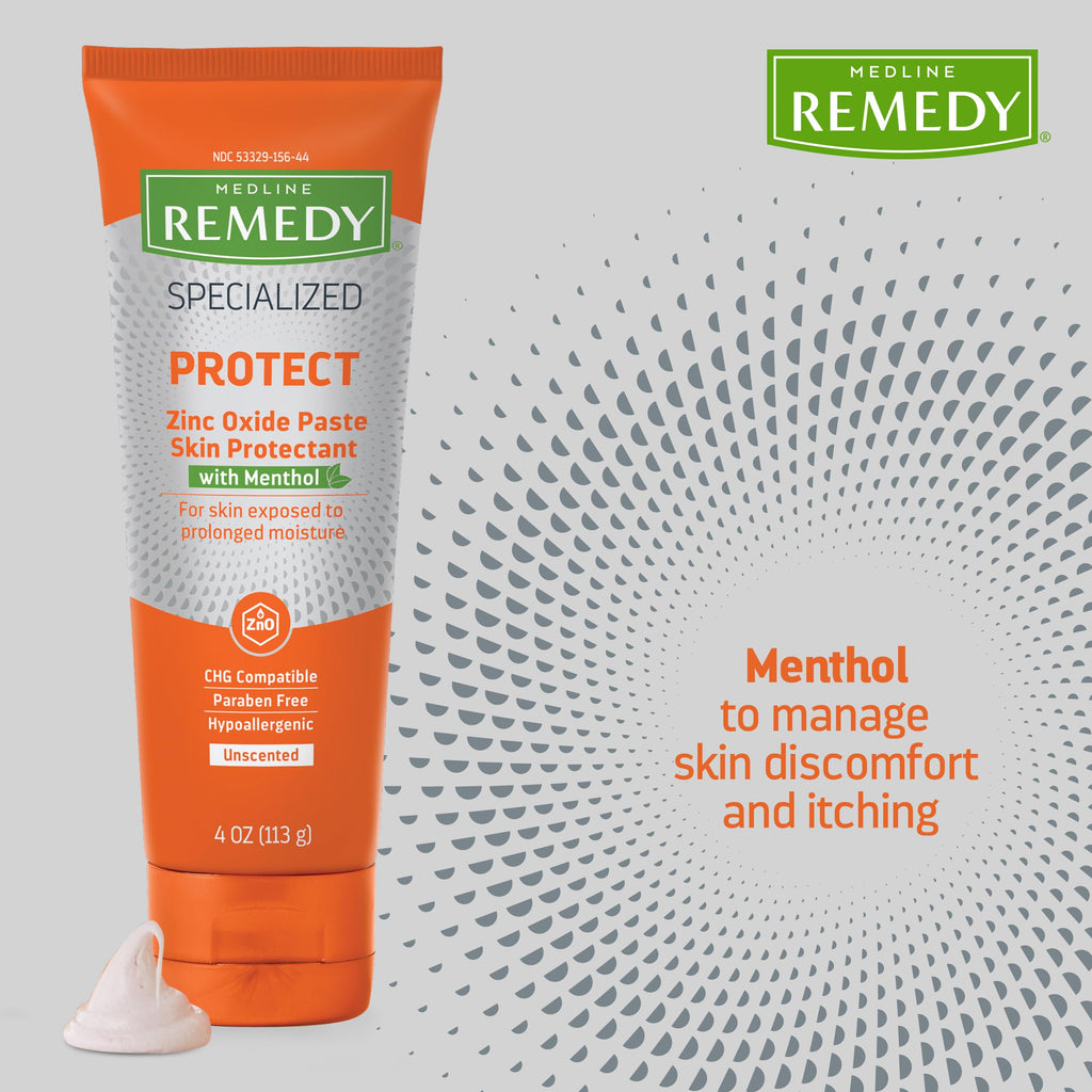 Hypoallergenic Medline Remedy calamine and menthol skin shield for adults