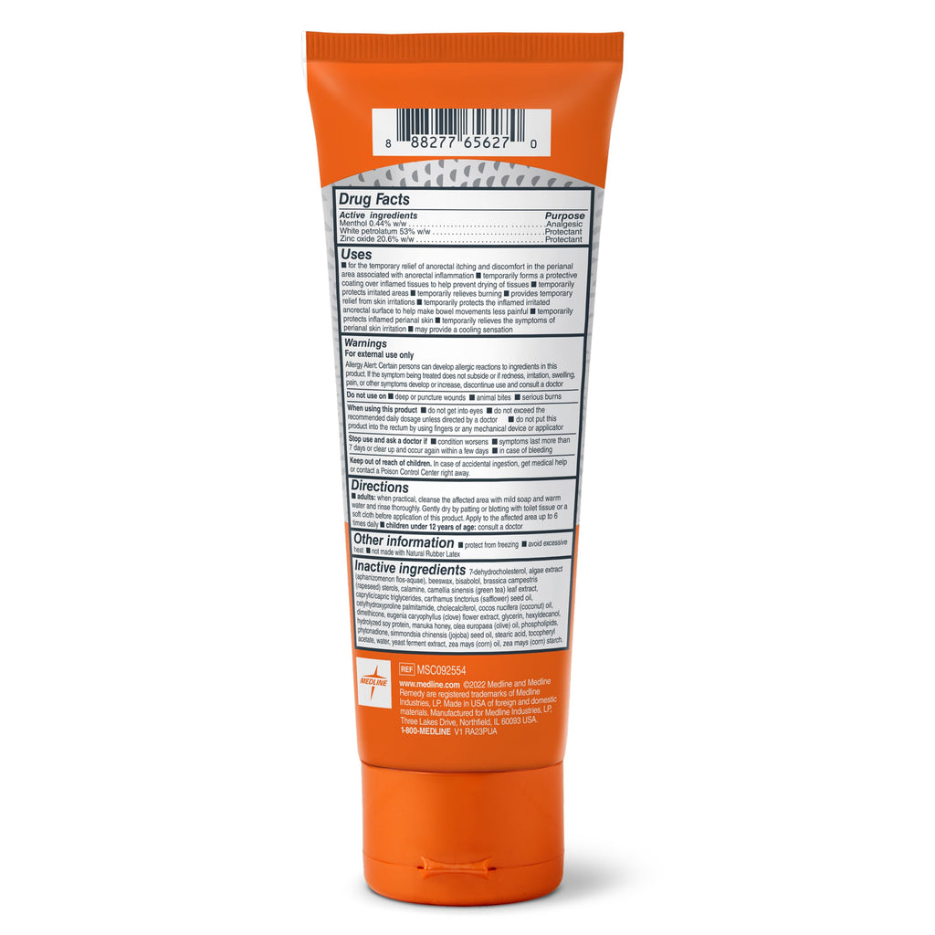 Medline Remedy clinical zinc oxide protectant paste four ounce container close up