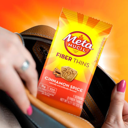 Metamucil Fiber Thins serving suggestion with water