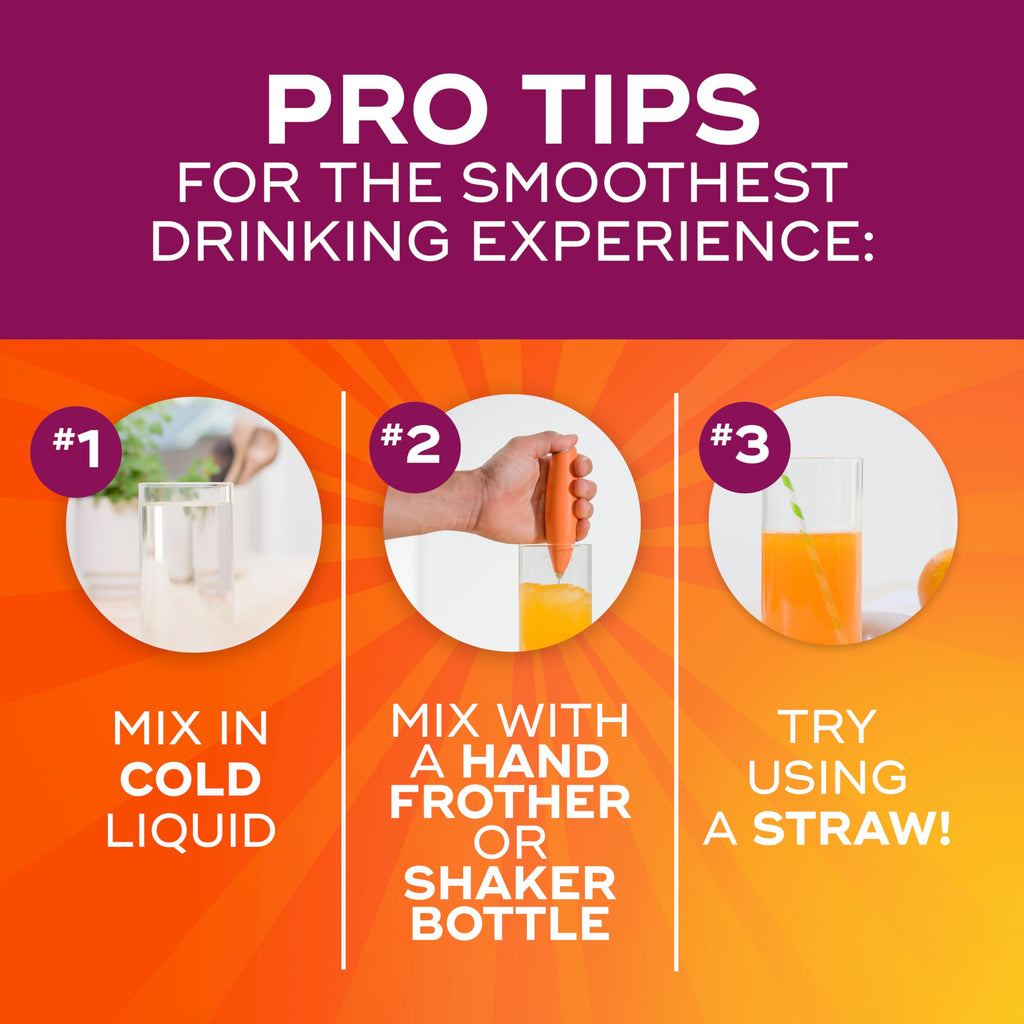 4-in-1 health benefits graphic on the packaging.