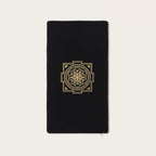ShaktiMat acupressure mat flat lay showing organic cotton fabric
