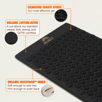 ShaktiMat rolled up showcasing portable wellness design