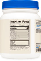 Nutricost authentic USA imported chocolate flavored bone broth powder top perspective with GMP certification mark