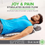 Supportive neck pillow closeup with plastic pressure nodes
