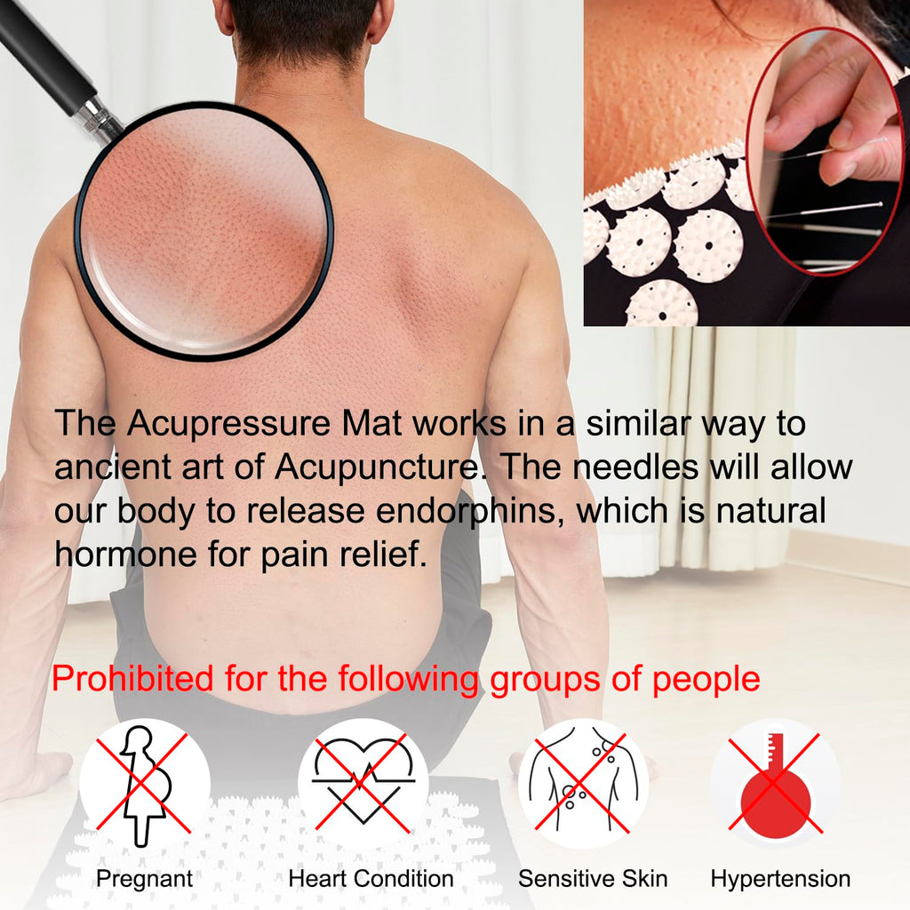 Xiaomage extra large acupressure mat displayed flat on surface