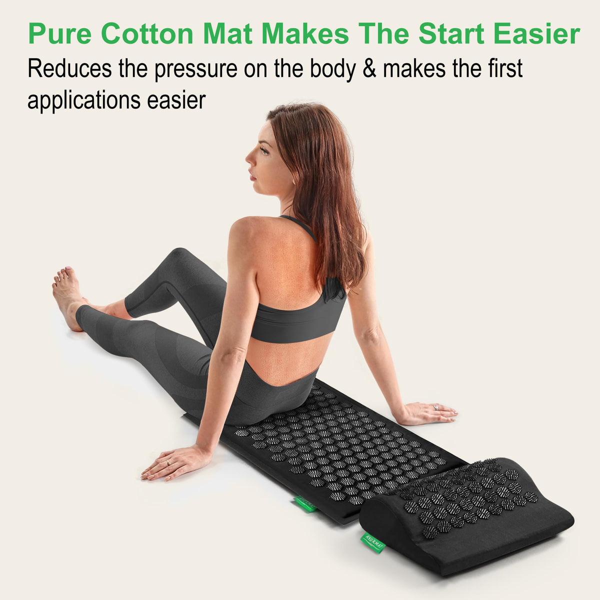 AyurMat wellness kit components laid out flat