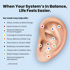 Auricular acupuncture chart and placement guide