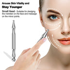 Demonstration of Melonsun stainless steel tool used for facial reflexology