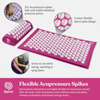 Kanjo Spirol Acupressure Pillow detail view for neck support