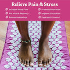 Kanjo Spirol Acupressure Mat and Pillow Set packed inside carry bag