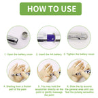 Ctriovk facial toning roller applied on cheek and chin area